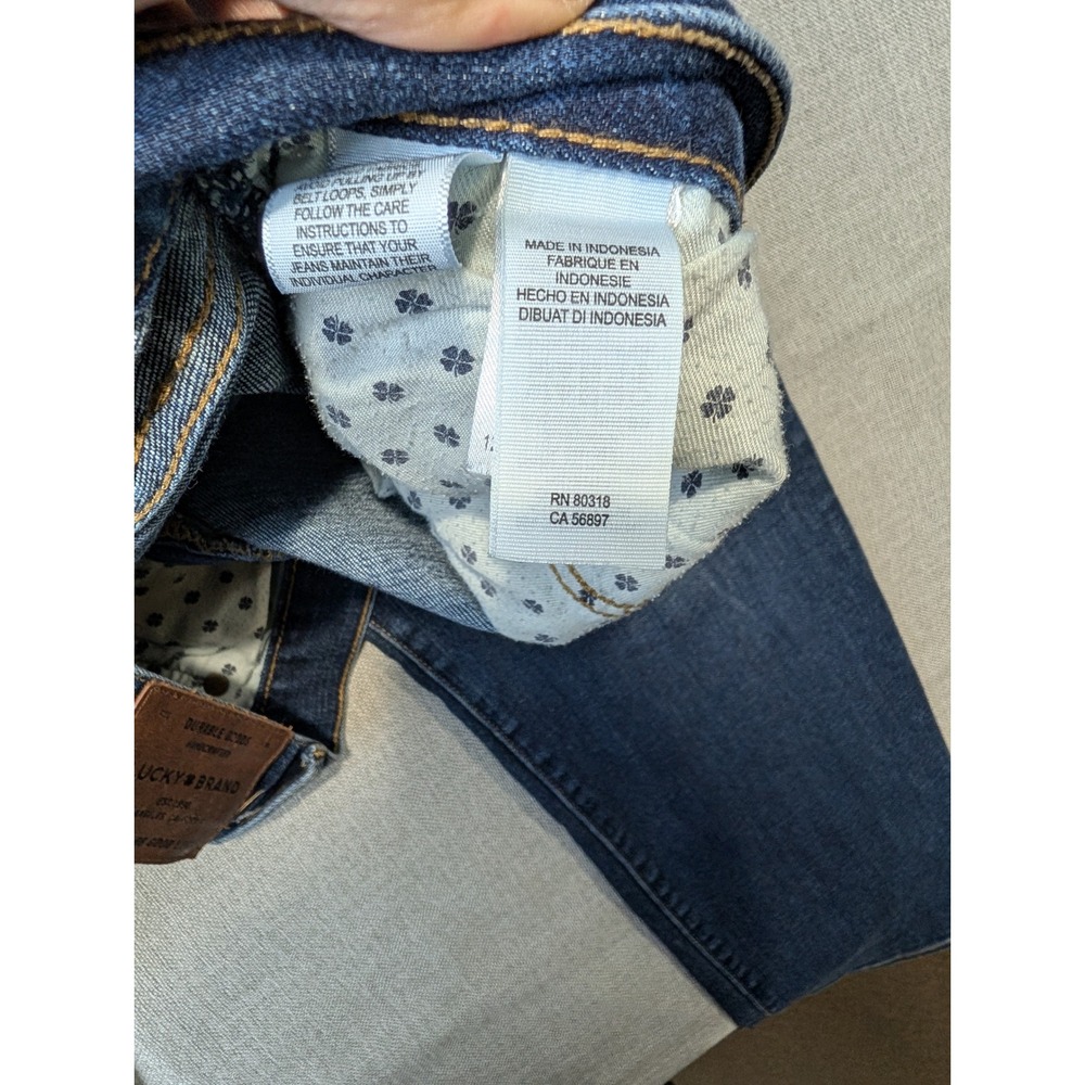 Lucky Brand 121 Heritage Slim Jeans Mens 38x30 Blue Medium Wash Denim 7M12700 - Picture 13 of 15